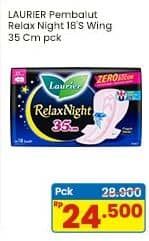Promo Harga Laurier Relax Night 35cm 18 pcs - Indomaret