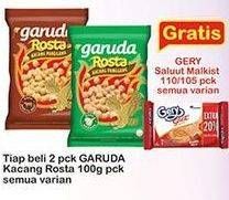 Promo Harga GARUDA Rosta Kacang Panggang All Variants 100 gr - Indomaret