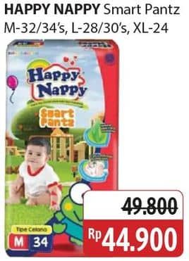 Promo Harga Happy Nappy Smart Pantz Diaper XL24, M34, M32, L30, L28 24 pcs - Alfamidi