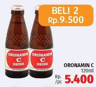 Promo Harga ORONAMIN C Drink per 2 botol 120 ml - LotteMart