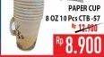 Promo Harga Paper Cup CTB57 10 pcs - Hypermart