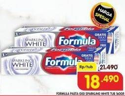 Promo Harga FORMULA Pasta Gigi Sparkling White 160 gr - Superindo