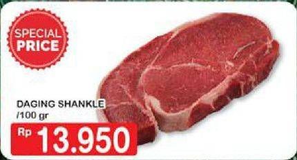 Promo Harga Daging Sengkel (Shankle) per 100 gr - Hypermart