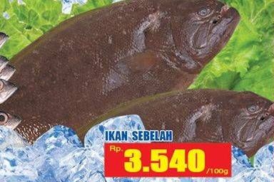 Promo Harga Ikan Sebelah per 100 gr - Hari Hari