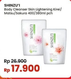 Promo Harga Shinzui Body Cleanser Kirei, Matsu, Sakura 420 ml - Indomaret