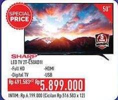 Promo Harga SHARP 2T-C50AD1i Full-HD 50"  - Hypermart