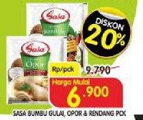 Promo Harga SASA Bumbu Masak Opor, Opor, Rendang, Gulai, Rendang, Gulai 28 gr - Superindo