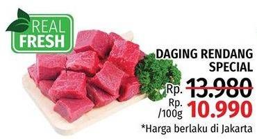 Promo Harga Daging Rendang Sapi Spesial per 100 gr - LotteMart