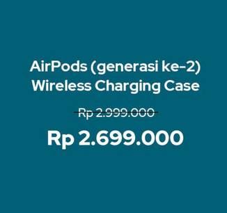 Promo Harga APPLE AirPods Generasi Ke-2  - iBox