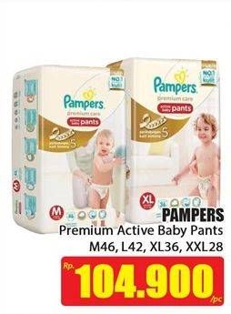 Promo Harga Pampers Premium Care Active Baby Pants M46, L42, XL36, XXL28  - Hari Hari