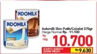 Promo Harga INDOMILK Susu Kental Manis Cokelat, Plain 370 gr - Carrefour
