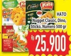 Promo Harga Hato Nugget Classic, Dino, Sticko, Numero  - Hypermart