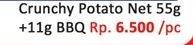 Promo Harga Garuda Snack Potato Crunchy Net Potato BBQ 55 gr - Hari Hari