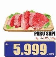 Promo Harga Paru Sapi per 100 gr - Hari Hari