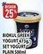 BIOKUL Greek Yogurt 473g, Set Yogurt Plain 500ml