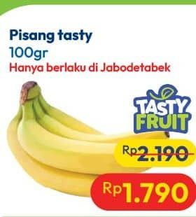 Promo Harga Pisang Cavendish Tasty per 100 gr - Hypermart