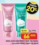 Promo Harga Senka Perfect Whip Facial Foam Acne Care, Collagen In 100 gr - Superindo