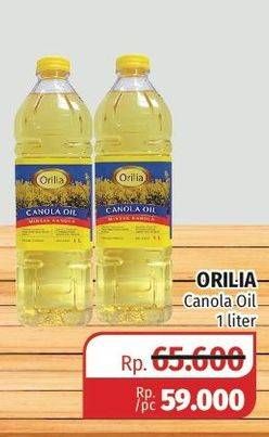 Promo Harga ORILIA Canola Oil 1 ltr - Lotte Grosir
