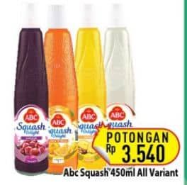 Promo Harga ABC Syrup Squash Delight All Variants 460 ml - Hypermart