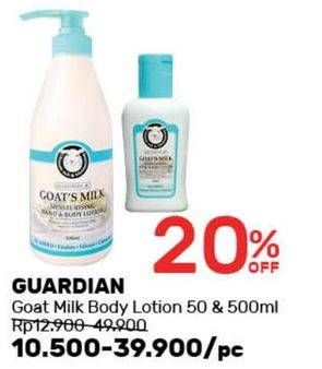 Promo Harga GUARDIAN Goats Milk Hand Body Lotion  - Guardian