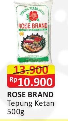 Promo Harga Rose Brand Tepung Ketan 500 gr - Alfamart