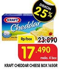 Promo Harga KRAFT Cheese Cheddar 165 gr - Superindo