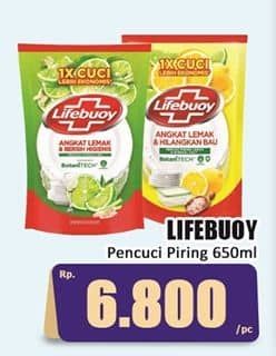 Promo Harga Lifebuoy Pencuci Piring 650 ml - Hari Hari