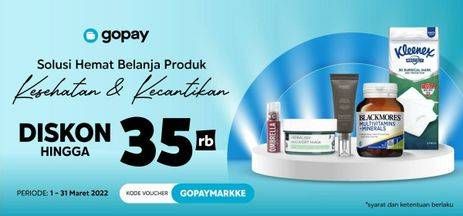 Promo Harga GOPAY Solusi Hemat Belanja Produk Kesehatan & Kecantikan  - Blibli