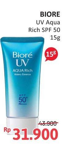 Promo Harga Biore UV Aqua Rich Watery Essence SPF 50 50 gr - Alfamidi