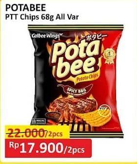 Promo Harga Potabee Snack Potato Chips All Variants 68 gr - Alfamart