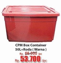 Promo Harga CPM Container Box + Roda Warna 50000 ml - Hari Hari