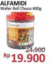 Promo Harga ALFAMIDI Wafer Roll Cokelat 600 gr - Alfamidi