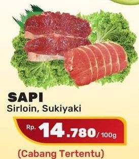 Promo Harga Daging Has Luar (Daging Sirloin) per 100 gr - Yogya