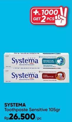 Promo Harga Systema Toothpaste Sensitive White 105 gr - Guardian