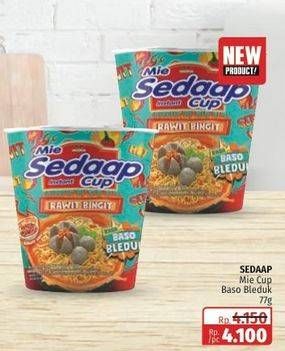 Promo Harga Sedaap Mie Cup Rawit Bingit Baso Bleduk 77 gr - Lotte Grosir