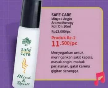 Promo Harga Safe Care Minyak Angin Aroma Therapy 10 ml - Guardian