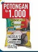 Promo Harga Indocafe Cappuccino per 5 sachet 25 gr - Hypermart