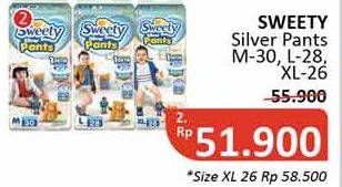 Promo Harga Sweety Silver Pants L28, M30 28 pcs - Alfamidi