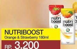 Promo Harga MINUTE MAID Nutriboost Orange, Strawberry 180 ml - Yogya