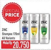 Promo Harga Zinc Shampoo All Variants 170 ml - Hypermart