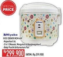 Promo Harga Miyako MCM-609 | Rice Cooker  - Hypermart