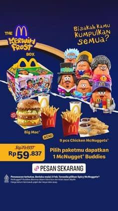 Promo Harga Pilih paketmu dapatkan 1 McNuggets Buddies  - McD