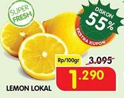 Promo Harga Lemon Lokal per 100 gr - Superindo