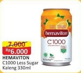 Promo Harga HEMAVITON C1000 Less Sugar 330 ml - Alfamart