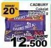 Promo Harga CADBURY Dairy Milk 62 gr - Giant