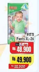 Promo Harga Fitti Pants XL26 26 pcs - Alfamart