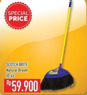 Promo Harga 3M SCOTCH BRITE Natural Broom ID-45  - Hypermart