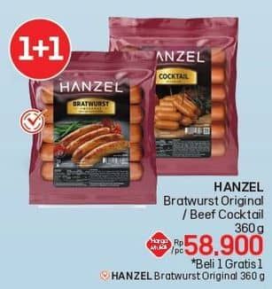 Promo Harga Hanzel Bratwurst/Beef Cocktail   - LotteMart