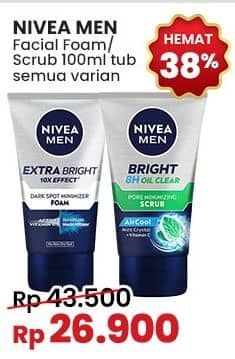 Promo Harga Nivea Men Facial Foam All Variants 100 ml - Indomaret