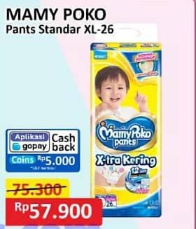 Promo Harga Mamy Poko Pants Xtra Kering XL26 26 pcs - Alfamart